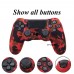 44 Colors Silicone Camo Protective Skin Case For Sony Dualshock 4 PS4 DS4 Pro Slim Controller Thumb Grips Joystick Caps