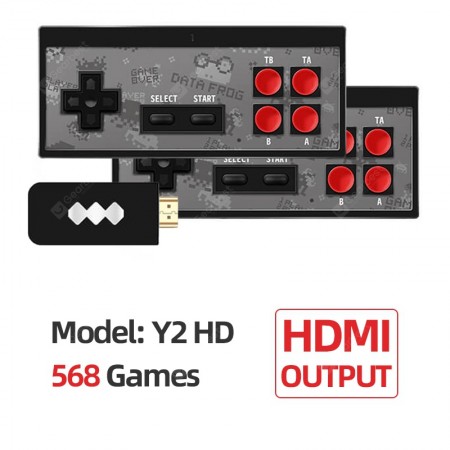 Data Frog USB Wireless Handheld TV Video Game Console Build In 1400 NES classic 8 Bit Game mini Console Dual Gamepad HDMI Output Data Frog USB Wireless Handheld TV Video Game Console Build In 1400 NES classic 8 Bit Game mini Console Dual Gamepad HDMI Output