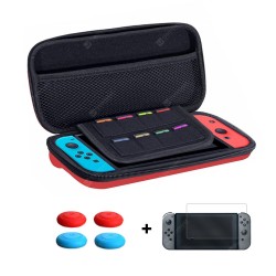 Storage Bag + Screen Tempered Glass Film + Thumb Stick Caps