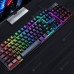 T-wolf T20 Wired Membrane Keyboard Computer Colorful Backlight T-wolf T20 Wired Membrane Keyboard Computer Colorful Backlight