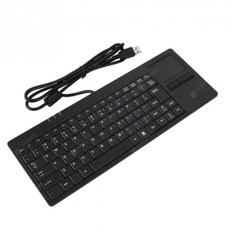Wired USB Ultra-thin Mute Built-in HUB Mini Business Office Keyboard with Touchpad Wired USB Ultra-thin Mute Built-in HUB Mini Business Office Keyboard with Touchpad