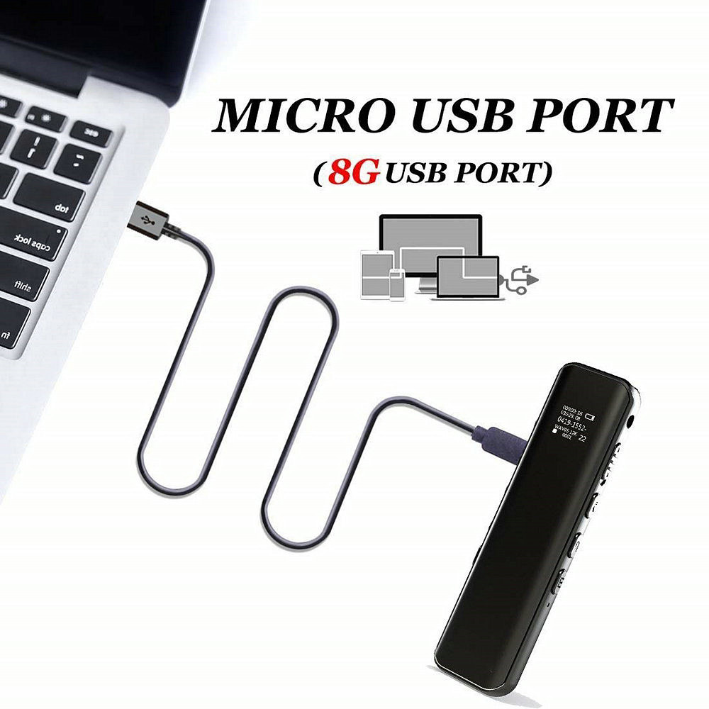 Hd Noise Reduction of 3 D Surface Bedding Face Screen Digital Voice Recorder- Black Hd Noise Reduction of 3 D Surface Bedding Face Screen Digital Voice Recorder- Black