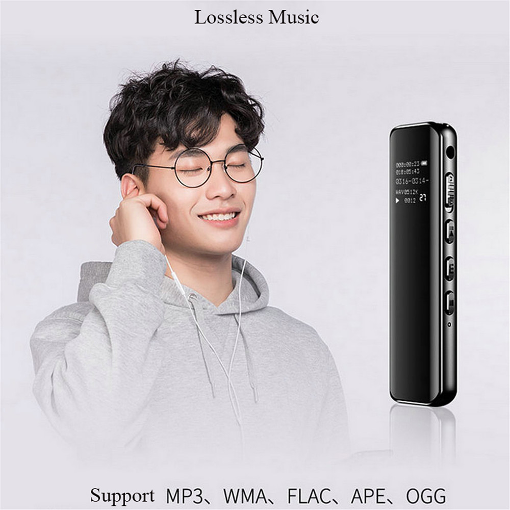 Hd Noise Reduction of 3 D Surface Bedding Face Screen Digital Voice Recorder- Black Hd Noise Reduction of 3 D Surface Bedding Face Screen Digital Voice Recorder- Black