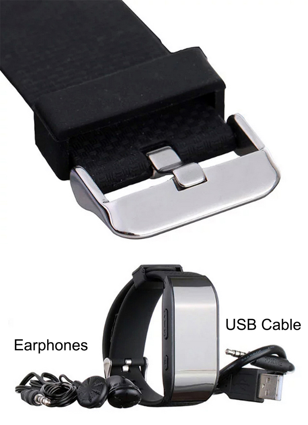 Wearable 8GB Watch Recorder Pen Portable Sound MP3 Player Audio Recording Wearable 8GB Watch Recorder Pen Portable Sound MP3 Player Audio Recording