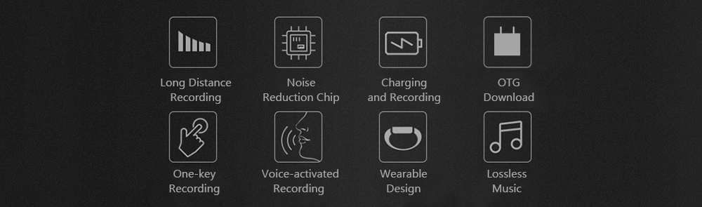 8GB Portable Bracelet Digital Voice Recorder Wrist Watch Band Noise Reduction Dictaphone with Voice Activated Recording - Black