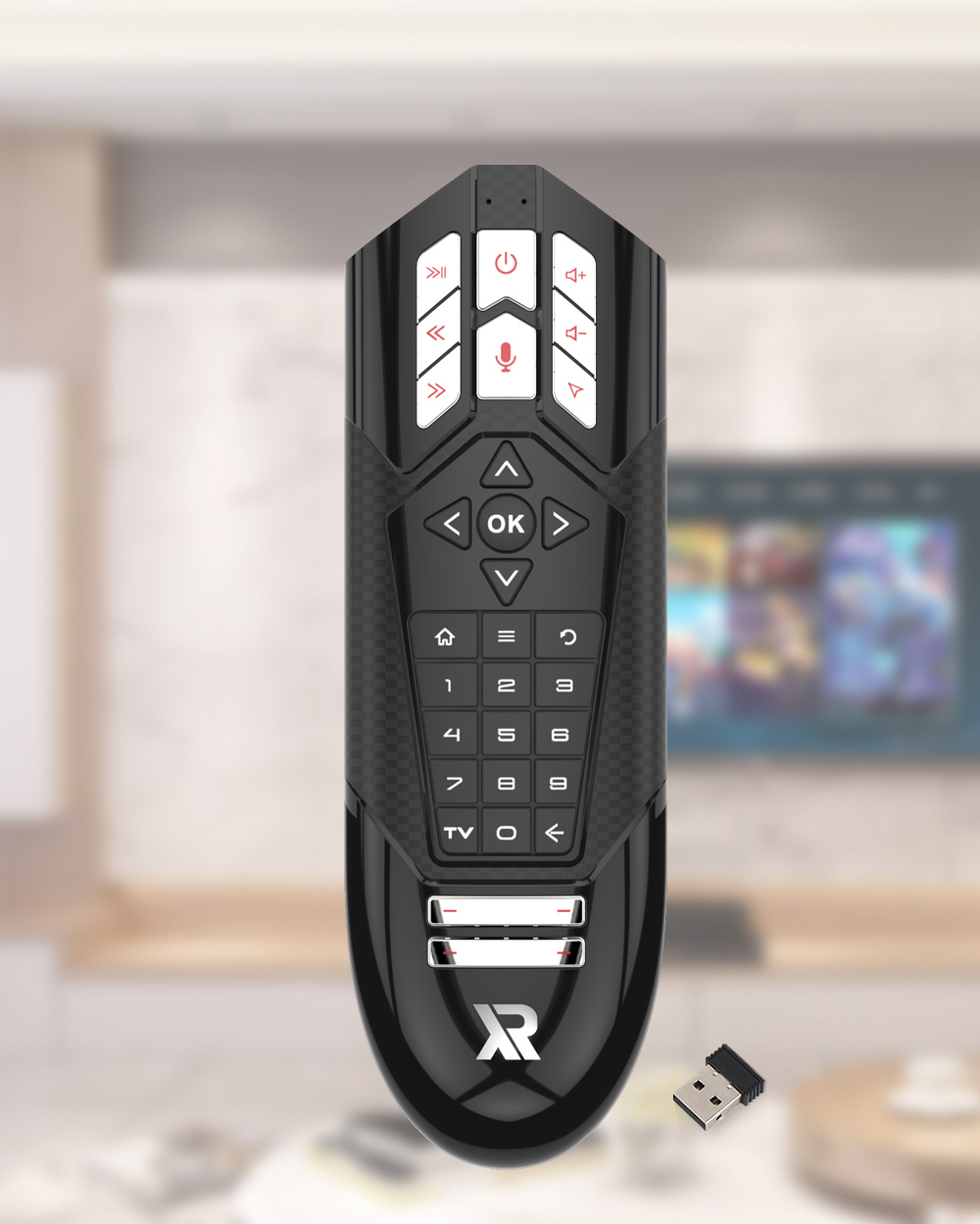 R1 Google Voice Remote Control Air Mouse Controller for TV Box - Black R1 Google Voice Remote Control Air Mouse Controller for TV Box - Black