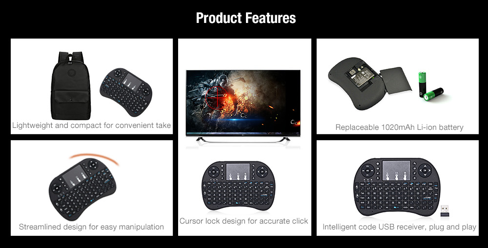 V8B Air Mouse Full Size Keypad Remote Control Game Console - Black V8B Air Mouse Full Size Keypad Remote Control Game Console - Black