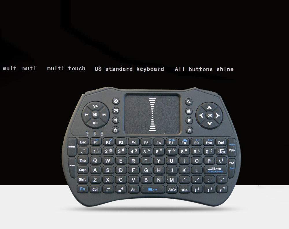 A8 Mini 2.4G Wireless Bluetooth Air Mouse - Black Standard Dry Battery A8 Mini 2.4G Wireless Bluetooth Air Mouse - Black Standard Dry Battery