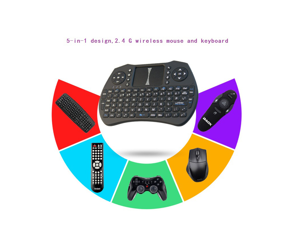 A8 Mini 2.4G Wireless Bluetooth Air Mouse - Black Standard Dry Battery A8 Mini 2.4G Wireless Bluetooth Air Mouse - Black Standard Dry Battery