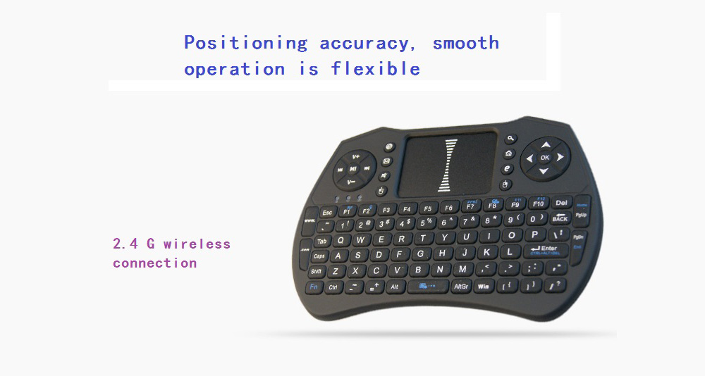 A8 Mini 2.4G Wireless Bluetooth Air Mouse - Black Standard Dry Battery A8 Mini 2.4G Wireless Bluetooth Air Mouse - Black Standard Dry Battery