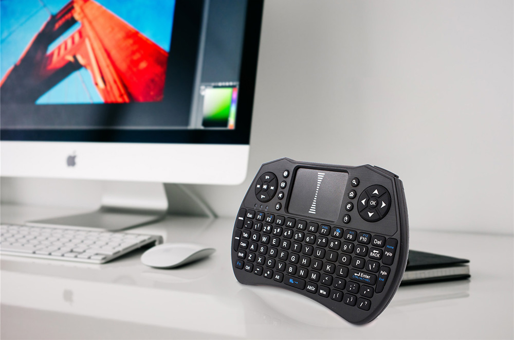 A8 Mini 2.4G Wireless Bluetooth Air Mouse - Black Standard Dry Battery A8 Mini 2.4G Wireless Bluetooth Air Mouse - Black Standard Dry Battery