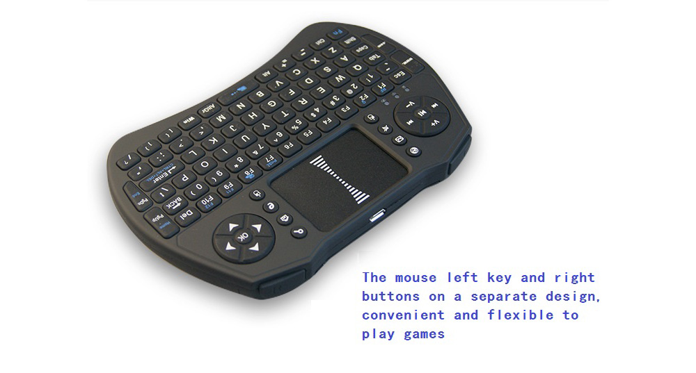 A8 Mini 2.4G Wireless Bluetooth Air Mouse - Black Standard Dry Battery A8 Mini 2.4G Wireless Bluetooth Air Mouse - Black Standard Dry Battery