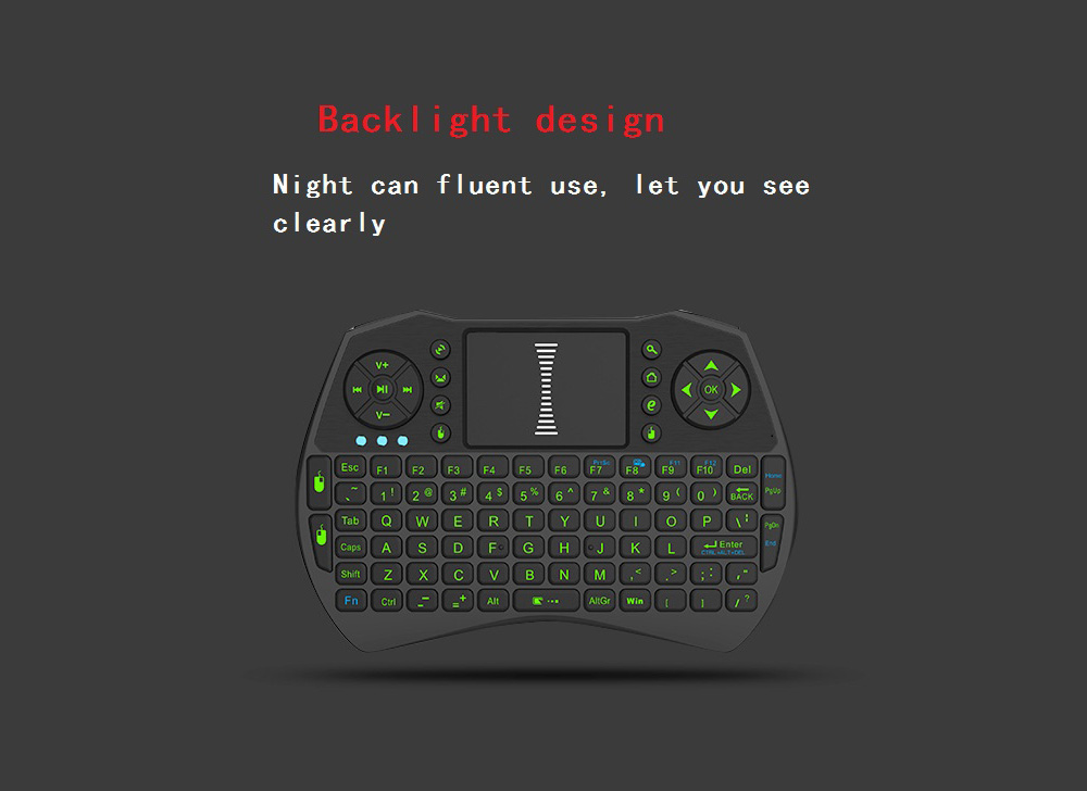 A8 Mini 2.4G Wireless Bluetooth Air Mouse - Black Standard Dry Battery A8 Mini 2.4G Wireless Bluetooth Air Mouse - Black Standard Dry Battery