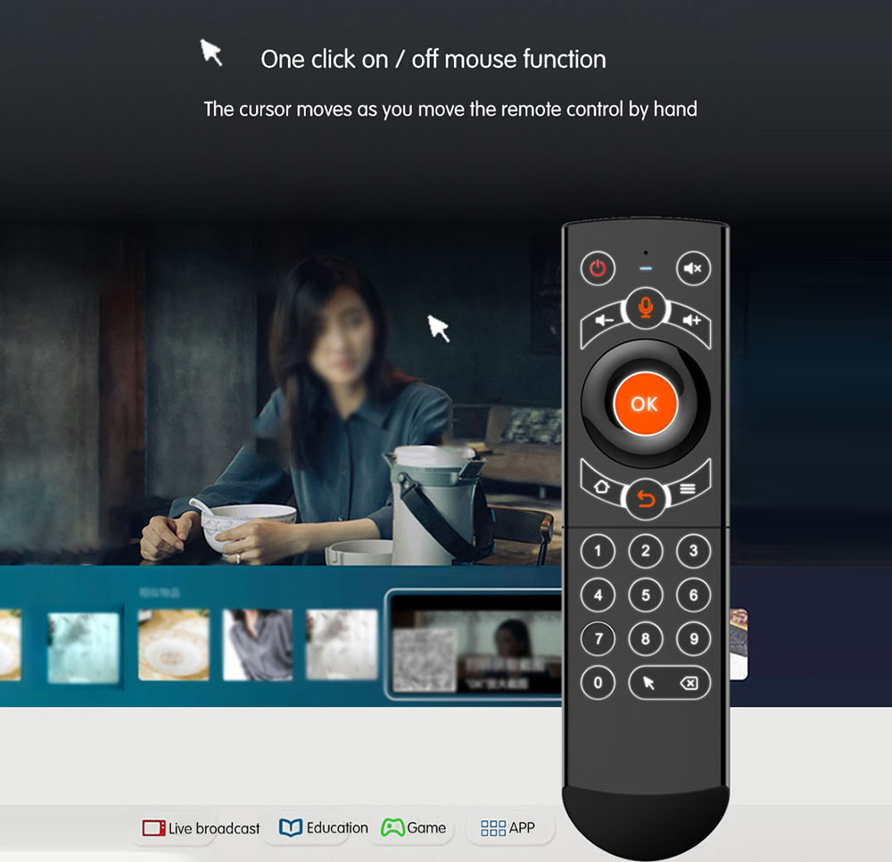 G21 Air Mouse Remote Controller - Black G21 Air Mouse Remote Controller - Black