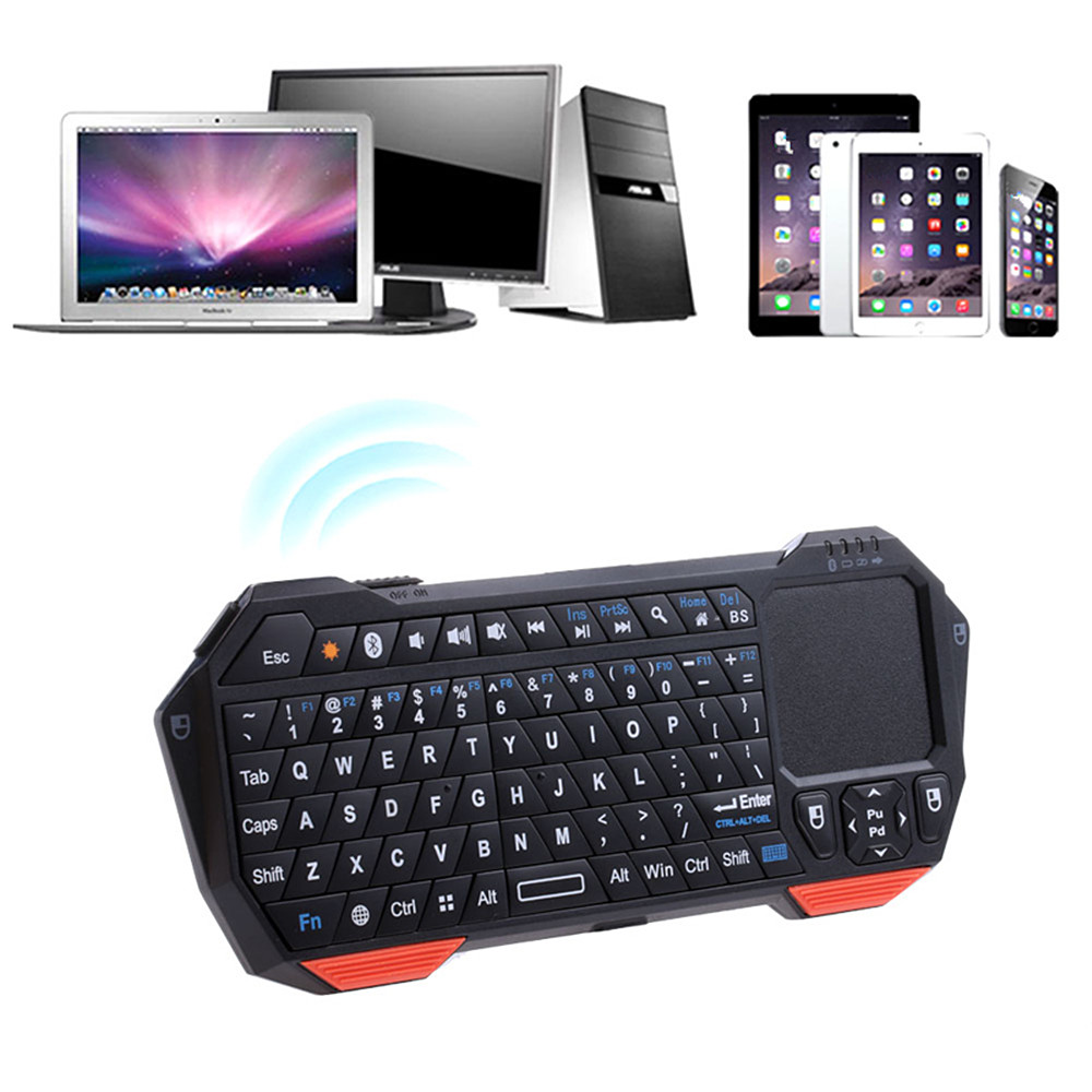 Wireless Bluetooth Air Flying Squirrels Backlight Touch The Mini Game Keyboard- Black Wireless Bluetooth Air Flying Squirrels Backlight Touch The Mini Game Keyboard- Black
